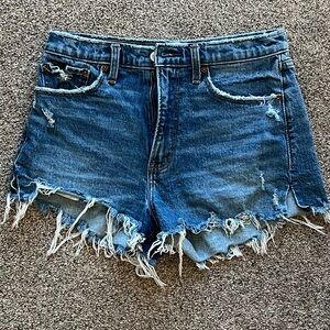 Abercrombie and Fitch high rise mom shorts